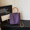 Vintage Plaid Tote Bag Women's Handbag Commuter Large Capacity Shoulder Bag