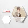 Hexagonal Acrylic Punch-free Floating Photo Frame Teacher Profile Hanging Wall Display Wall Enterprise Qualification Photo Wall
