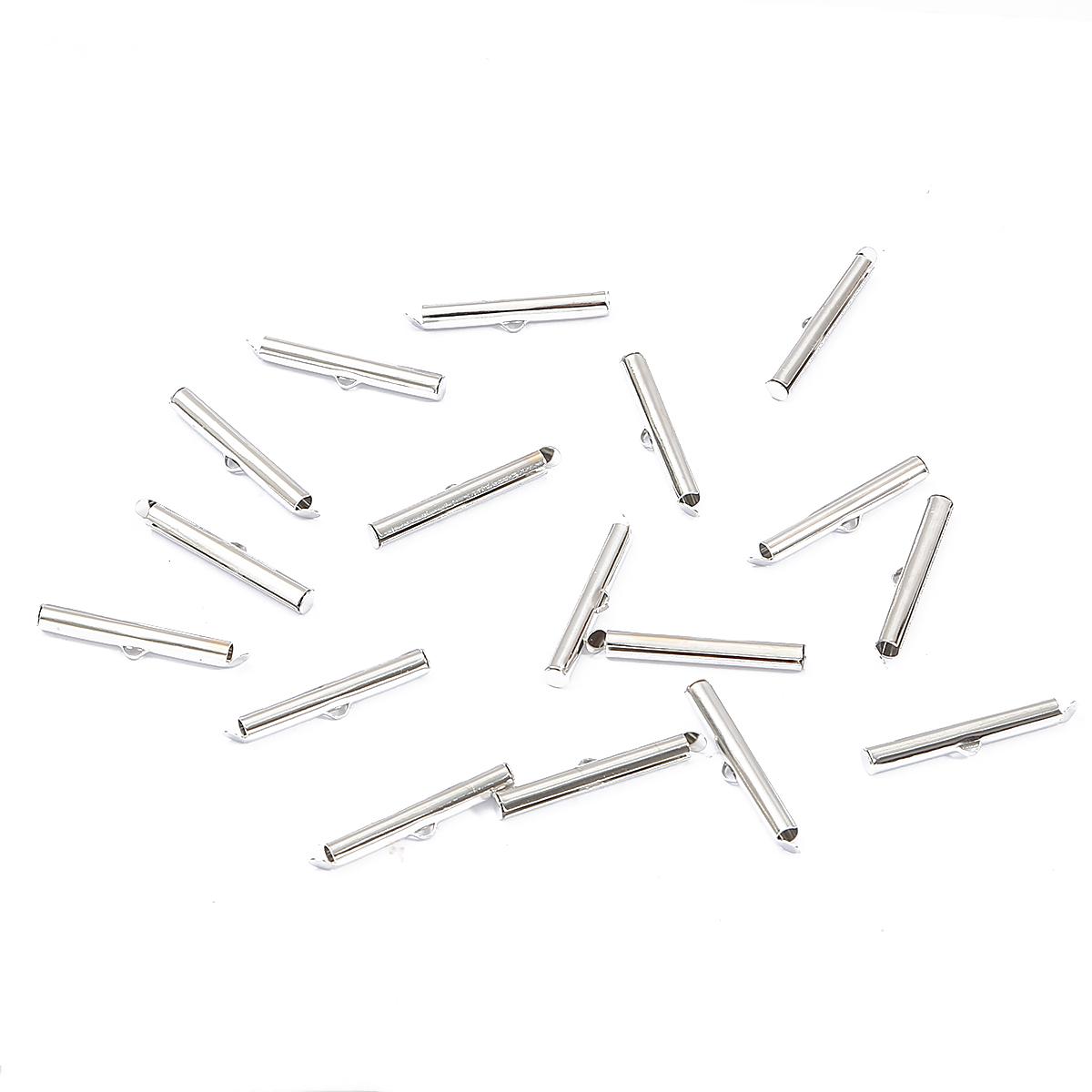 

Новые 30-50 шт., обжимные застежки, колпачки-слайдеры, DIY, разъемы для ожерелья, браслета, ювелирные изделия, фурнитура 35mm 30pcs роман серебряный