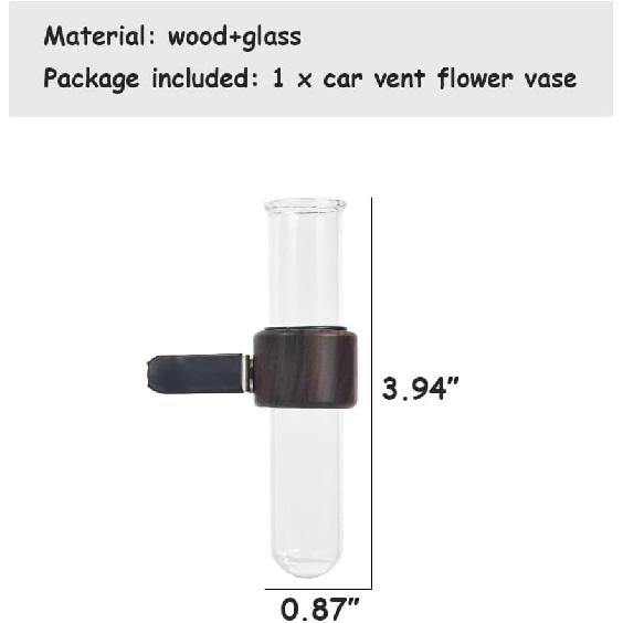 Removable Car Vent Flower Vase with Metal Clamp Car Air Outlet Vase Car Vent Flower Holder Car Vent Flower Pot Decorative Flowers for Car Interior