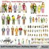 10/50pcs 1:25/1:30/1:300 Scale Model Building People Mixed Color Assorted Poses Figures Passengers Multistyles