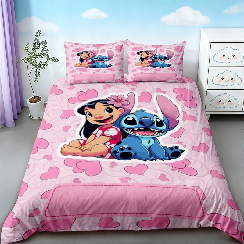 

Stitch Kids Duvet Cover Set Cartoon Quilt Cover Bedding Set Queen King Full Size for Children Teens Bedroom Home Decor 135x200cm