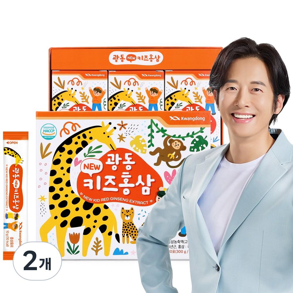 Kwangdong Kids Red Ginseng Sticks 10g x 30 packets 2 sets 300g 2 pcs