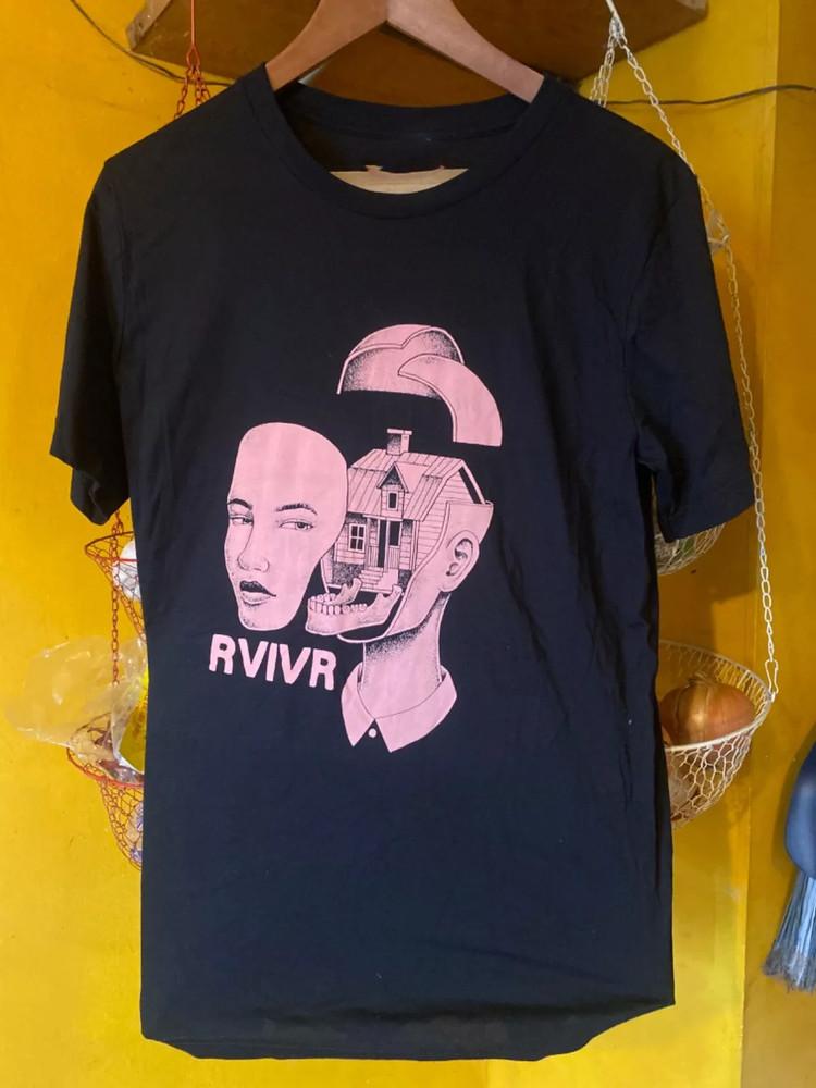 Rare RVIVR band tour Short Sleeve Band Black Cotton All Size Shirt AL670 Unisex T-Shirt S