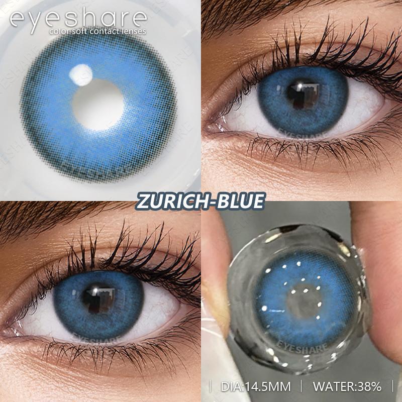 Eyeshare 1 Pair High Quality Natural Color Blue Contact Lenses Eye Cosmetic
