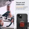 Spigen iPhone 13 Gear Lock Bike Mount Smartphone Holder for Motorcycles and Secures Gear ACS03743 Case, Drop-Resistant, Shock-Resistant Bicycles,
