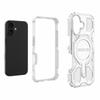 BIBERCAS J-16 Transparent Series For iPhone 16 Case Compatible with MagSafe TPU+PC Phone Cover
