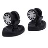 1 Pair Suitcase Wheels Silent and Wear Resisting ABS Universal Replacement Luggage Caster Kit