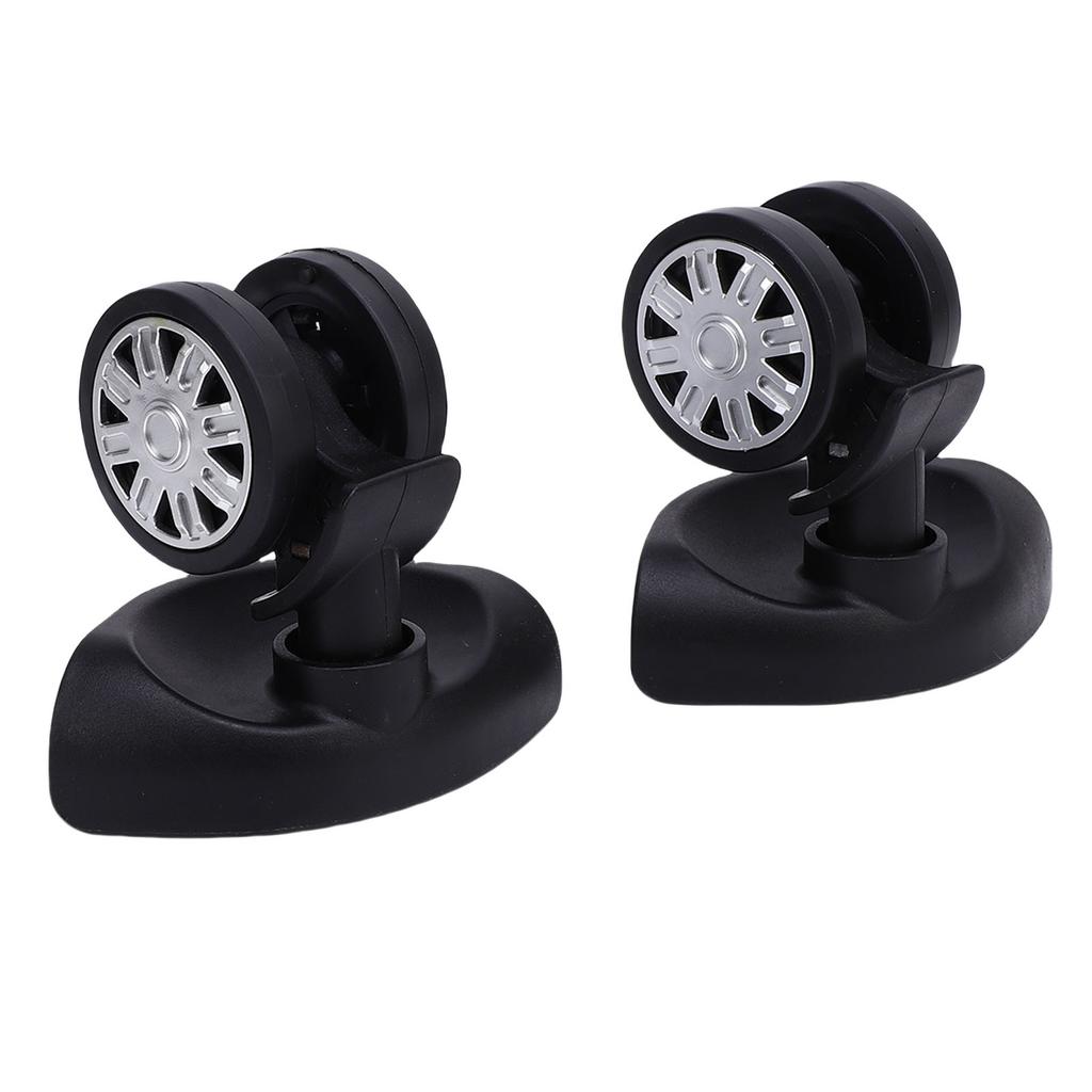 1 Pair Suitcase Wheels Silent and Wear Resisting ABS Universal Replacement Luggage Caster Kit