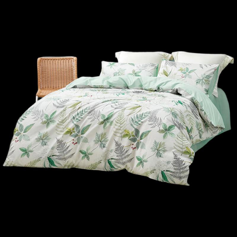 Luolai Washed Cotton 4-Piece Bedding Set