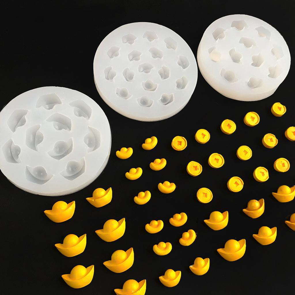 Chinese Style Ingots and Coins Candle Molds Casting Molds Baking Molds Chocolate Molds Silicone Mould Epoxy Resin Molds