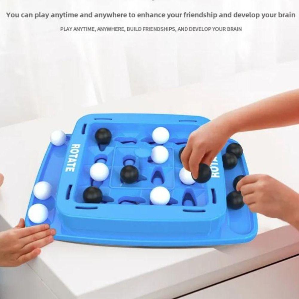 Black And White Four In A Row Game Interactive Fast Strategy Orbit Logic Board Game Educational Diy Track Logic Chess