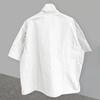 Men's Black Half Zip Short Sleeve Jacket Casual Oversized Streetwear Windbreaker