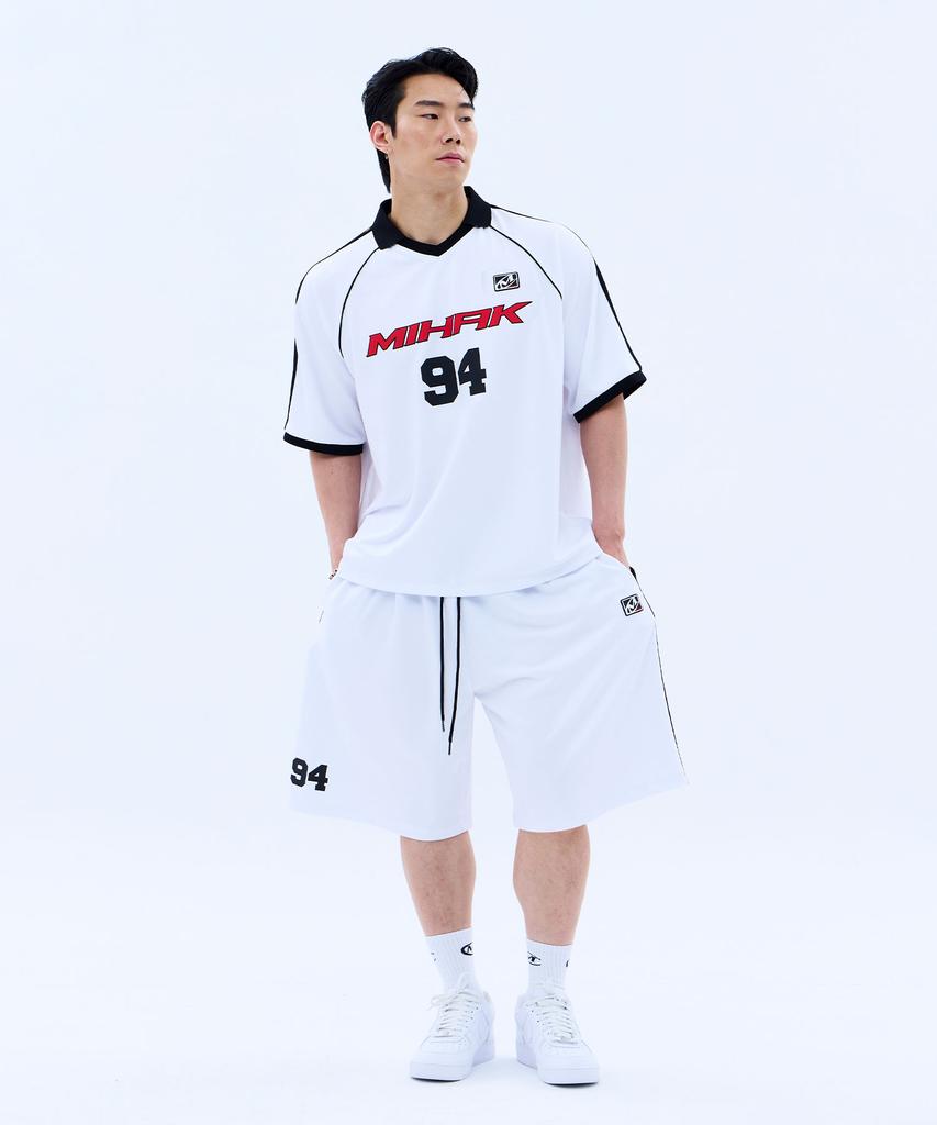 Mihag 94 Football Jersey Half Shorts (White)