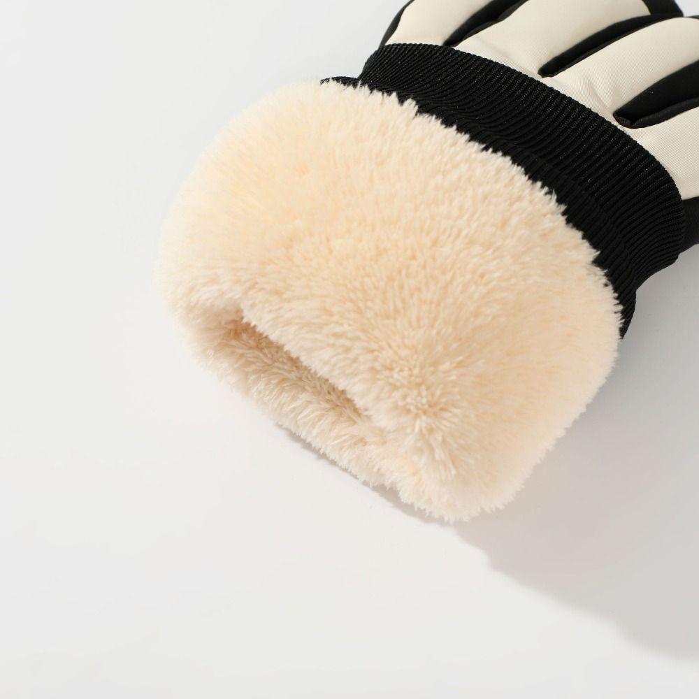 With Zippered Pocket Touchscreen Gloves Full Finger Motorcycle Gloves Windproof Ski Gloves  Camping