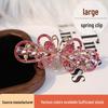 Große Schmetterling Kristall Haarspange im koreanischen Stil für Frauen - Elegantes Strass Kopfschmuck-Accessoire