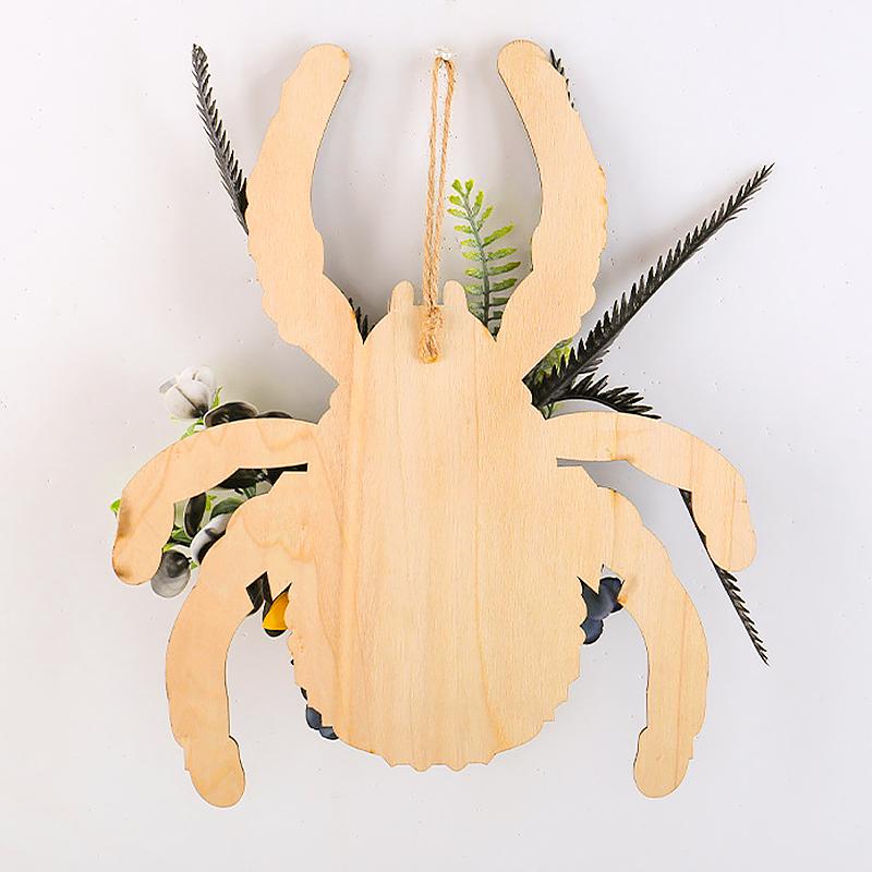 Halloween Wall Hanging For Front Door Simulated Spider Decorative Silk Flowers Home Garden Party Decoration