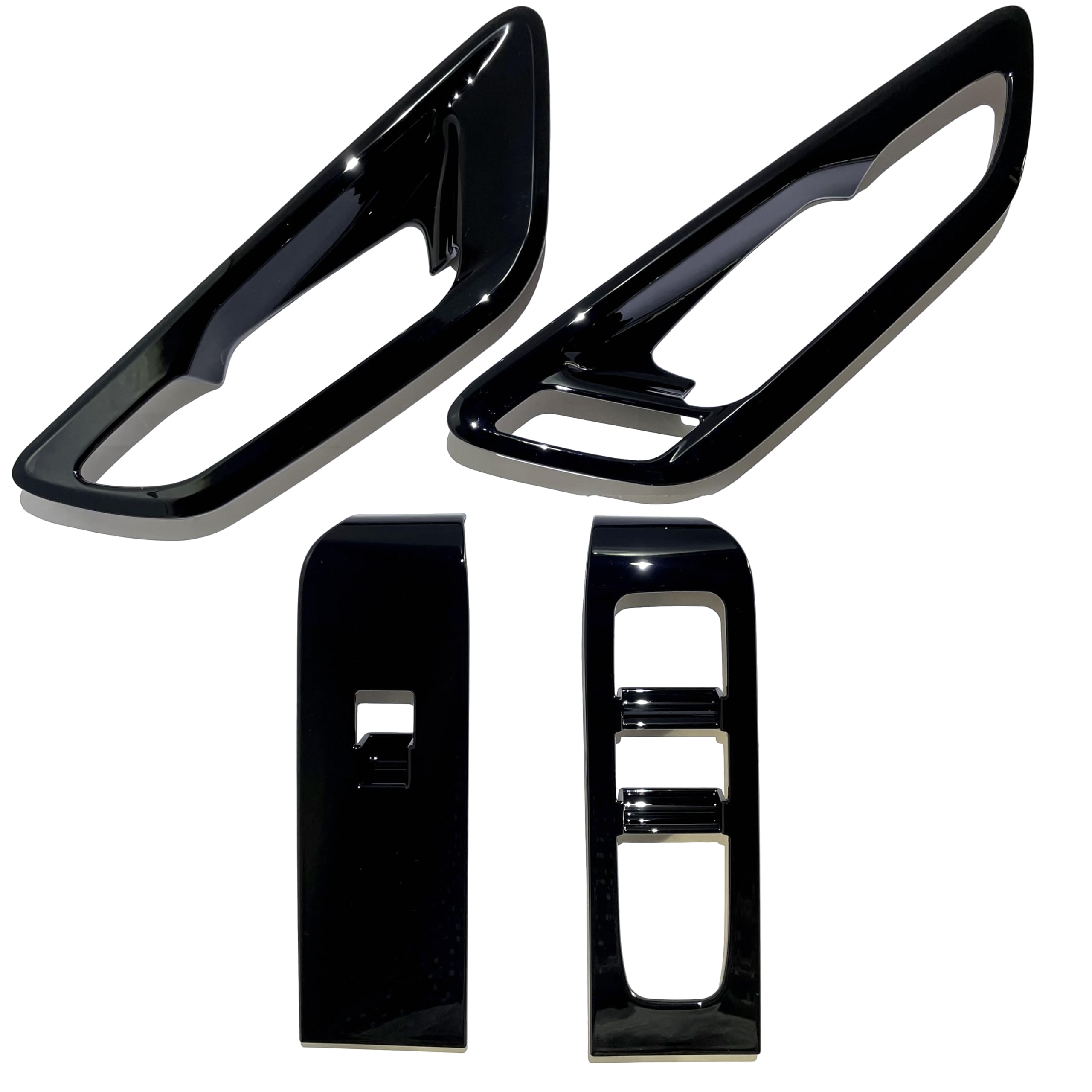 

Flatland New Alphard 40 40 Series Parts Accessories Interior Custom Window Switch Panel and Inner Door Handle Cover Set Black Series/Vellfire & (Piano