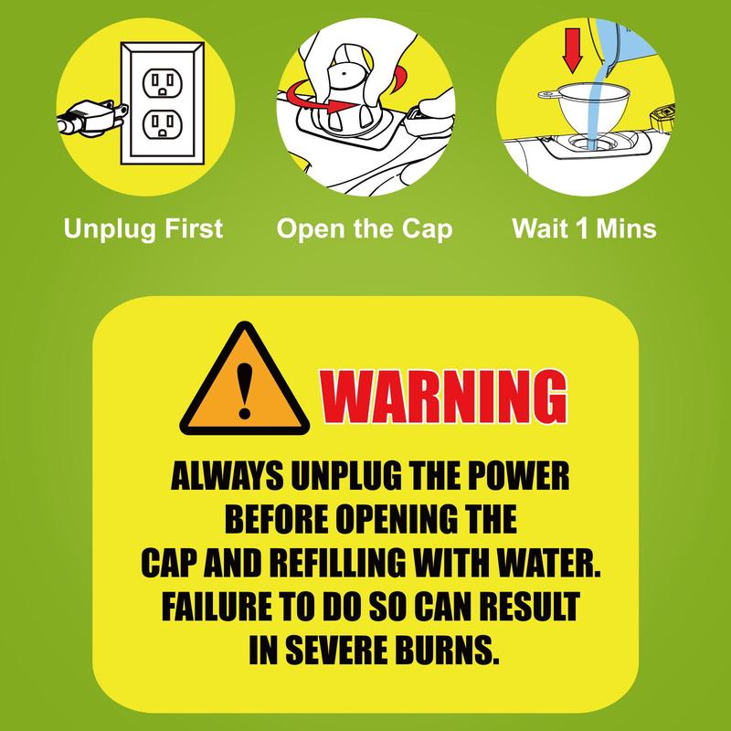 Phueut Pressurized Handheld Multi-Surface Natural Steam Cleaner with 12 Pcs Replacement Parts , Multi-Purpose Steamer for Springtok , Home and Car