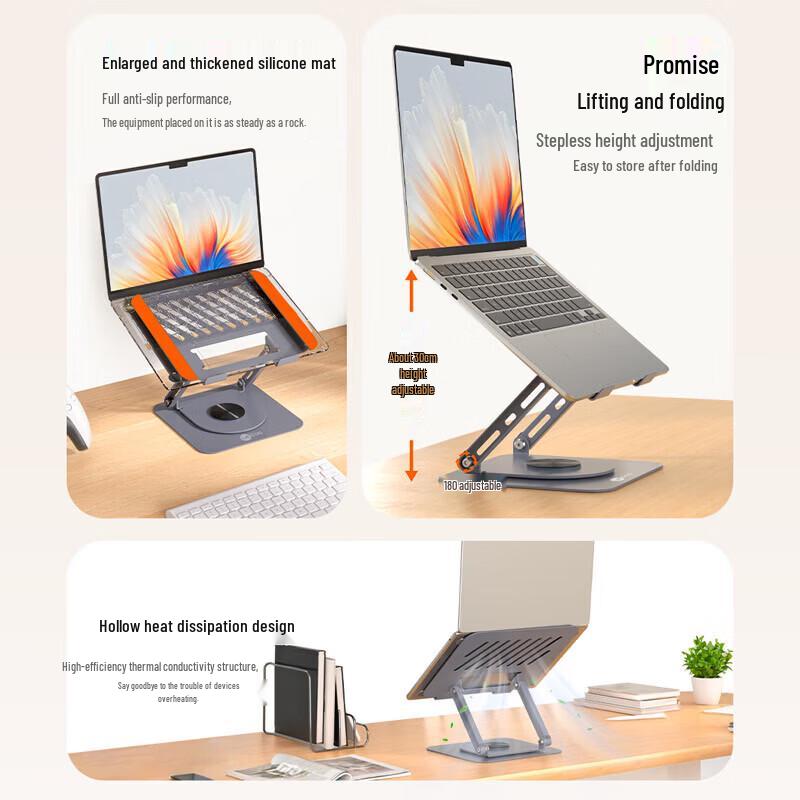 Lenovo Lekoo LS101 Foldable 360° Rotating Laptop Stand