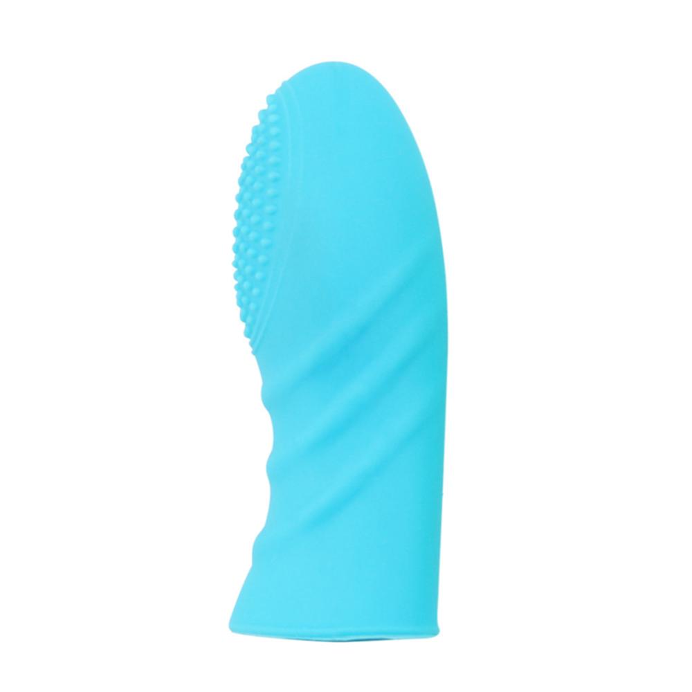 Finger Vibrator for Women G-spot Clit Stimulator Masturbation Massager Lesbian Erotic Silicone Finger Condom Sex Toys for Couple