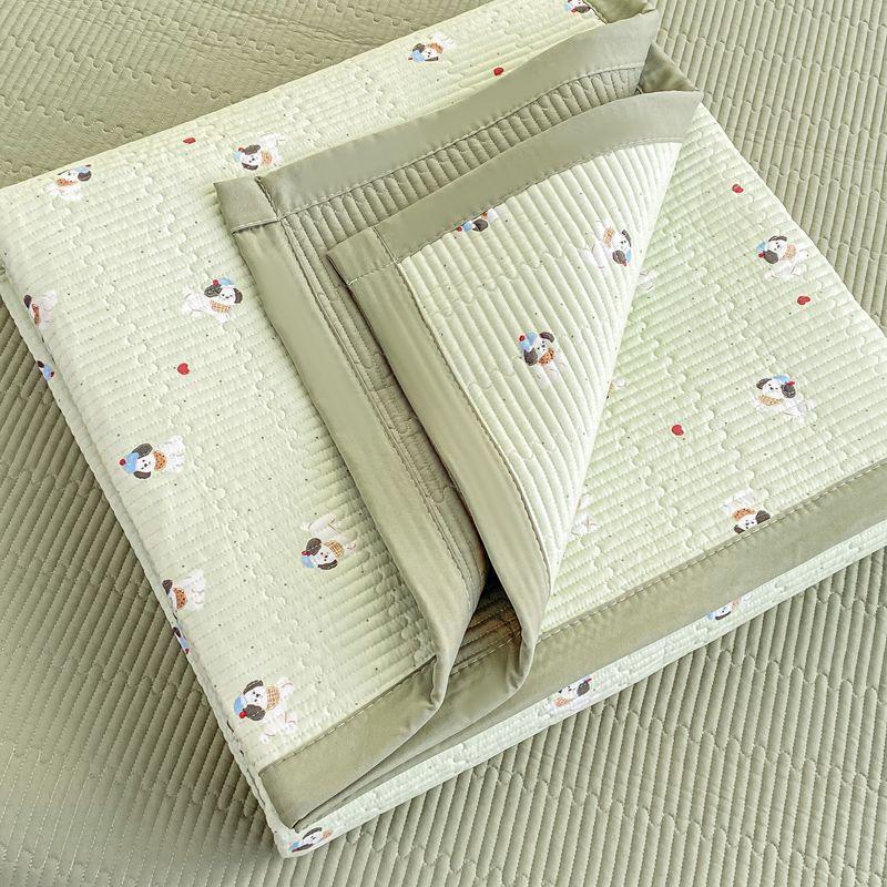Doppellagiges Garn Gewaschene Baumwolle Bettdecke Beidseitig verwendbare Tatami-Matratze Baumwoll-Bettlaken Matratze