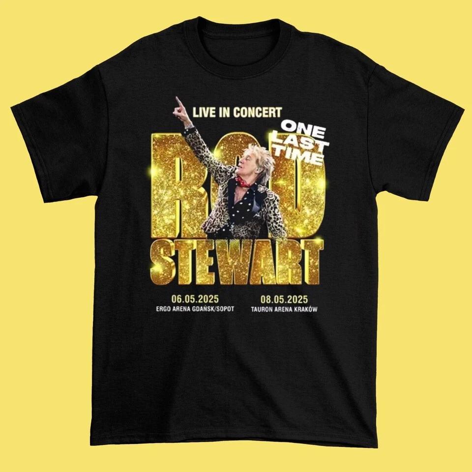 

NEW Rod Stewart 2025 Black Cotton All size S-345XL T-shirt Men Women HRN169 3XL