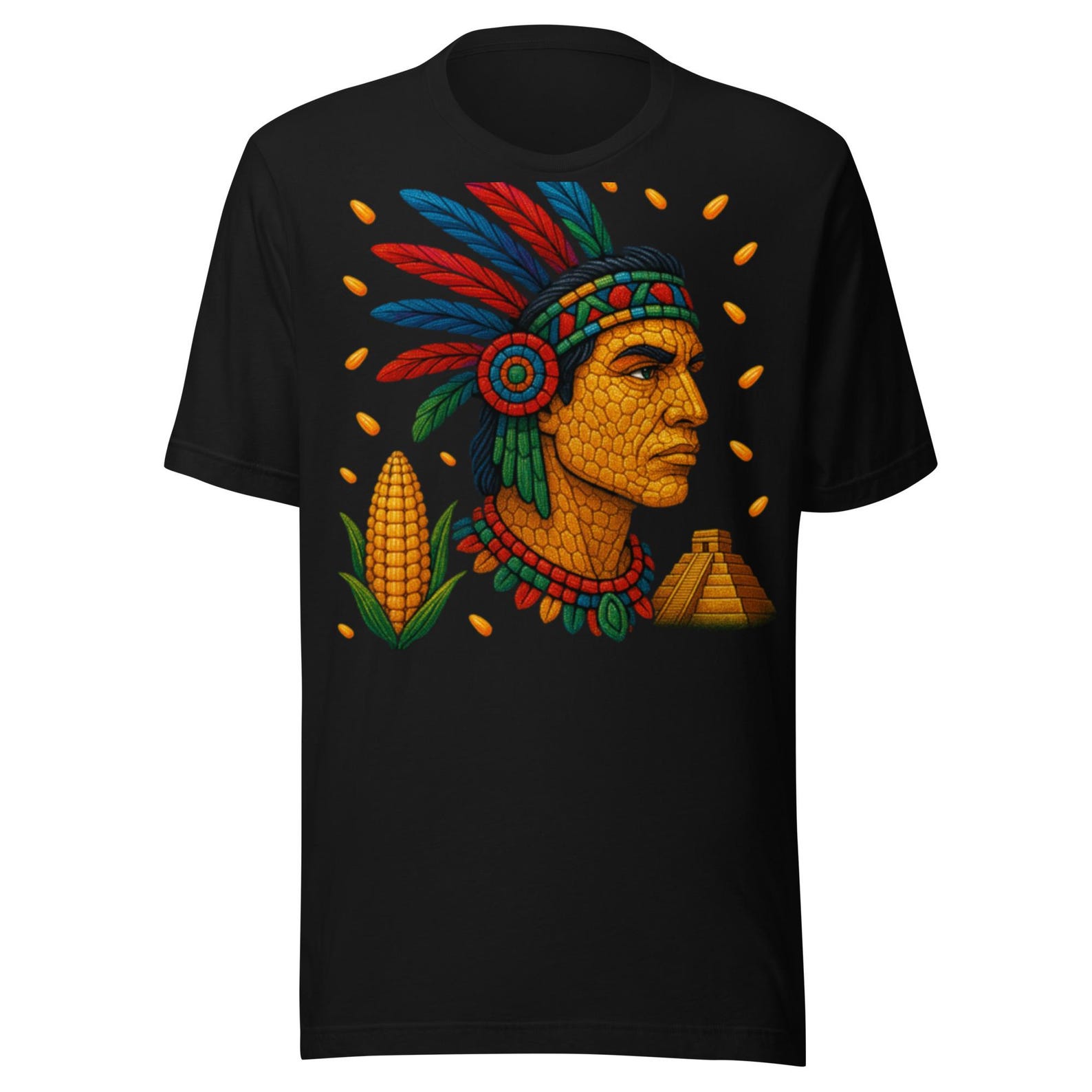 Aztec Corn Design Unisex t-shirt XL