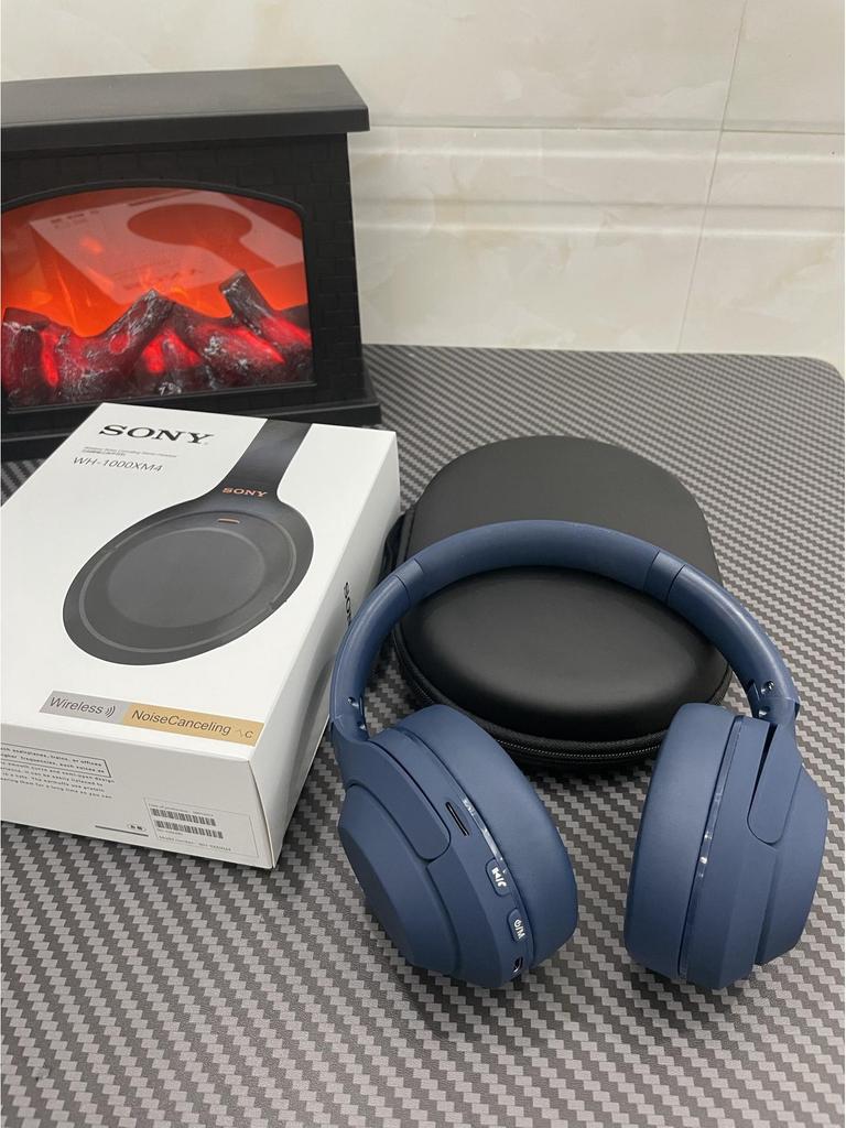 XM4 Wireless Noise Cancelling Over-Ear Bluetooth Headphones for Sony, Android, Apple Devices