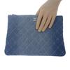 Chanel Clutch Bag Blue Denim Women