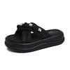 Fashion Two Strips Round Toe Women's Platform Summer Shoes Dress Long Heel Ladies Sport Shoes Sneakers Vip Super Deals Sapatenos