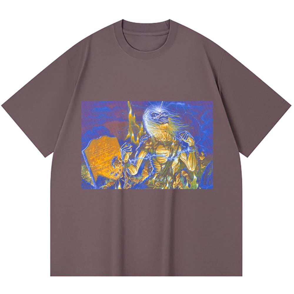 230 g/m² 100% Baumwolle Heavy Metal T-Shirt Rockband Beliebte Musik Druck Unisex Schweres Baumwoll-T-Shirt