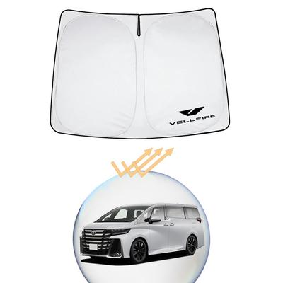 XIKER Toyota Vellfire 40 Series Sunshade for Windshield Heat Protection, Lightweight, Compact, UV Protection,