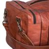 Handmade Weekend Overnight Leather Goat Travel Luggage Brown Duffel