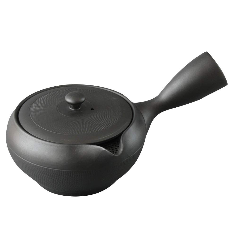 

Чайное ситечко из керамики Токонаме, вместимость 390 мл, на 1-2 человек, черное, для вкусного чая, современный чайник, сделано в Японии, стиль Шибори, черное