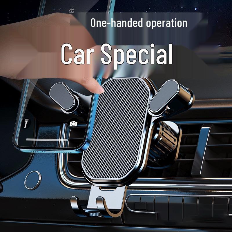 

Universal Car Air Vent Phone Holder - Fixed Clip Support Stand Textured Edition - Enhanced Stability - 1 Piece