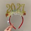 Glowing headband headgear new countdown party props christmas carnival atmosphere decoration