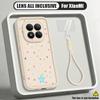 Colorful Stars Print Lanyard Case For Xiaomi 14T 13T Pro Redmi Note 15 Pro 4G 14 13 Pro+ 5G Shockproof Bumper Soft Cover