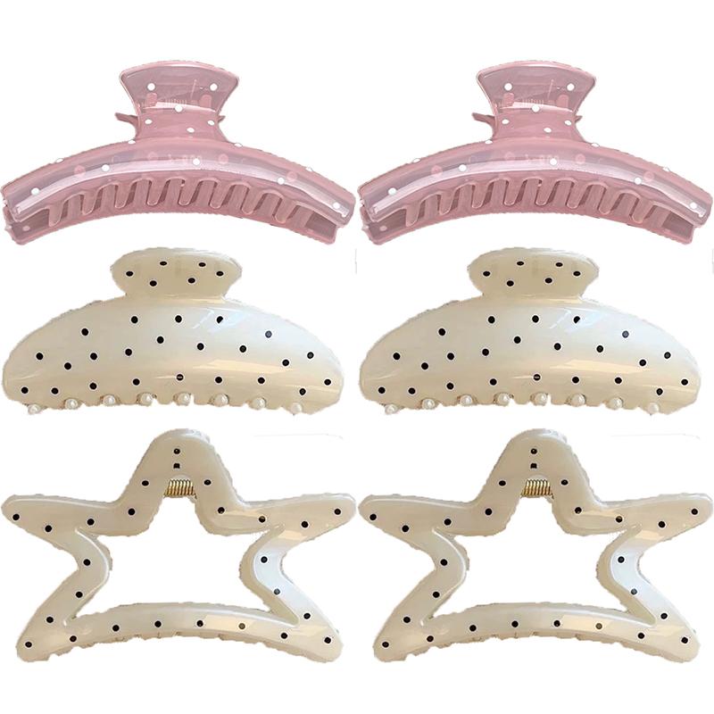 Polka Dot Versatile Hair Clip Feminine Hair Shark Clip Fashion Sweet Hair Accessories