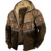 Autumn/Winter Retro Arctic Velvet Hooded Men's Sweatshirt