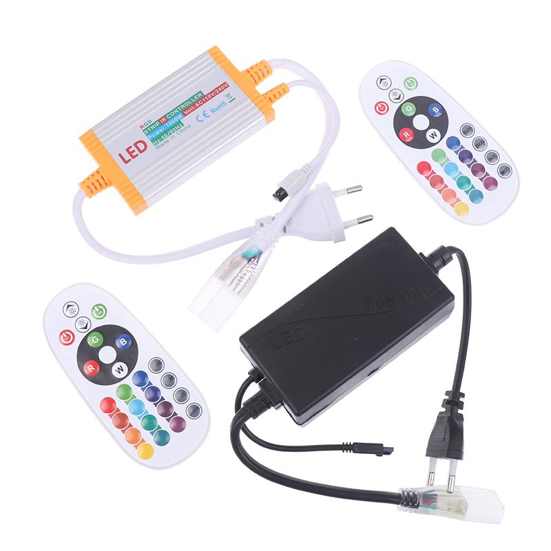 1 шт. 220В Європейський Cob LED стрічка Диммер Ручний контролер Використання для 220В зі стрічкою Cob LED 50/100м Світлодіодний диммер