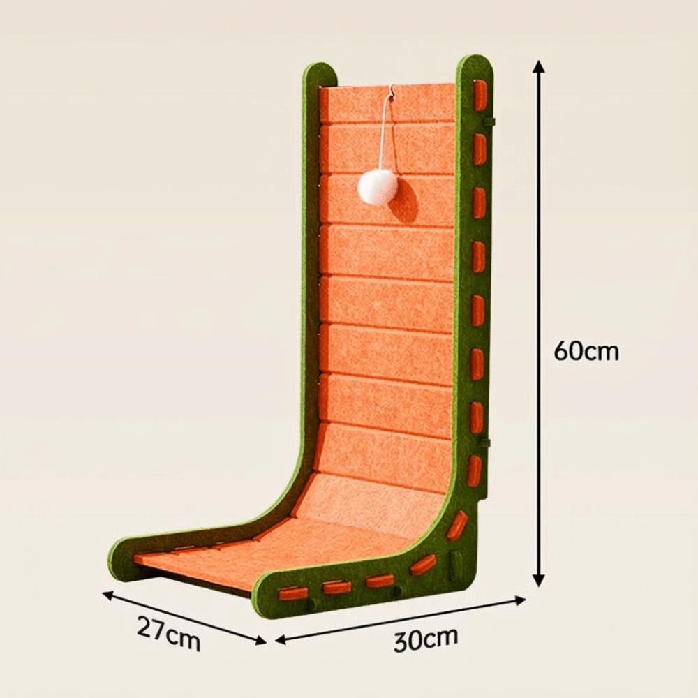 Vertical L-Type Cat Scratch Board Anti-Scratch Scratch-resistant Cat Climbing Frame Felt Nest Integrated Cat Supplies Pet Gifts