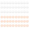 50x 7mm Clear Disc Pads Stabilizer Plastic Earring Back Stopper Clear Silicone Earrings Back for Piercing Bumps