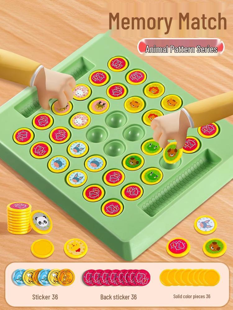 Kids  Cross-Border Logic Memory Flip Chess Game