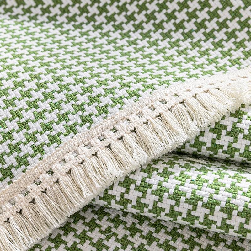 Cotton Thread Old Coarse Cloth Universal In All Seasons, Light, Non-Slip, Fashionable And Simple Seat Cushion Cover, Back Towel All-Inclusive