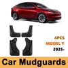 Juniper 2025 For Tesla Model Y Mud Flaps Front Rear Mudflaps Anti-Snow Anti-Sand Mudguards Guard Accessories
