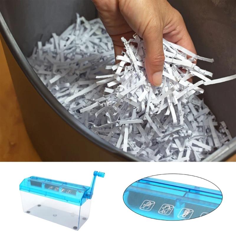 Mini Hand Shredder Portable Hand Shredder Paper Shredder Manual Paper Shredder Mini Paper Cutting Machine Office