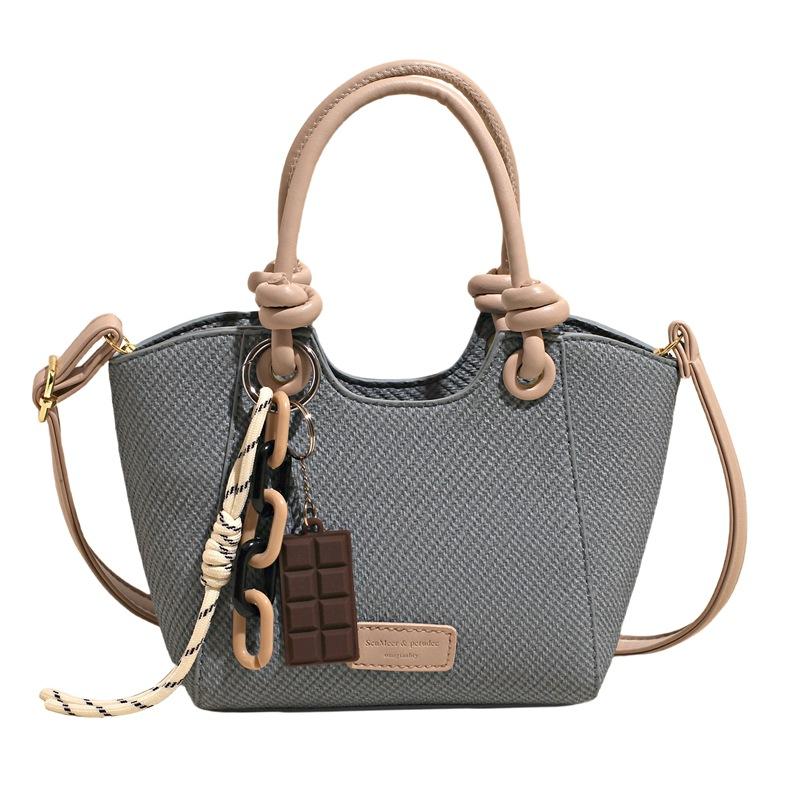 Hand carry premium bucket bag women's summer niche simple casual shoulder bag new trendy women's bag