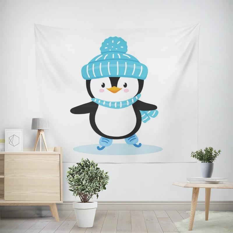 Новогодняя рождественская тематика Пингвин Снеговик Узор Гостиная Спальня Декоративный — фото 18