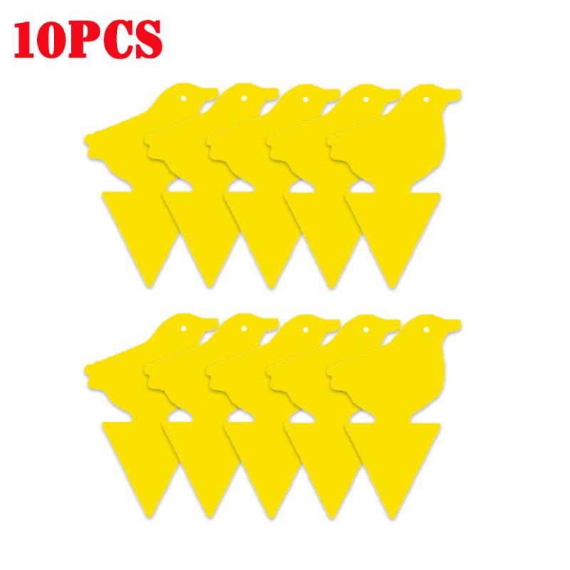 30-10PC Heterotypic Sticky Insect Board for Home Courtyard Flower Pest Control Catcher, Flower Pot, Garden Flower Insect Heterotypic Trap